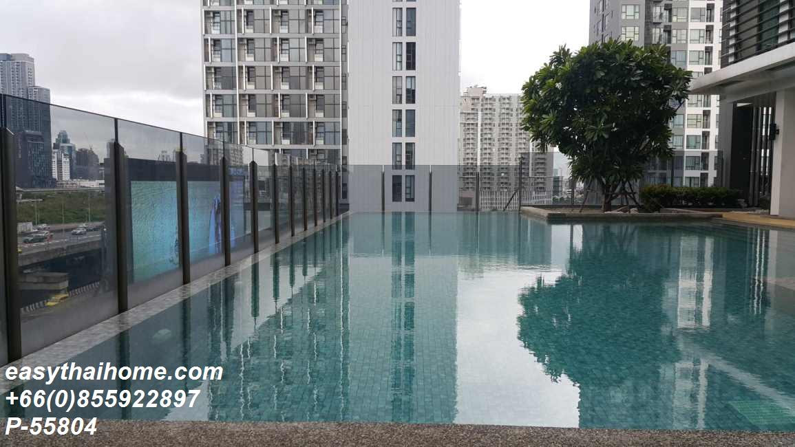 P-55804 ให้เช่า Rhythm Asoke 2 (ริทึ่ม อโศก 2) | 1 ห้องนอน 1 ห้องน้ำ | 28 ตร.ม. | ชั้น 20 | วิวเมือง | เฟอร์นิเจอร์ครบ | 18,000 บาท/เดือน | รวมส่วนกลาง + ที่จอดรถ 1 คัน📞 Line ID: @easythaihome | 085-592-2897  – รูปที่ 4