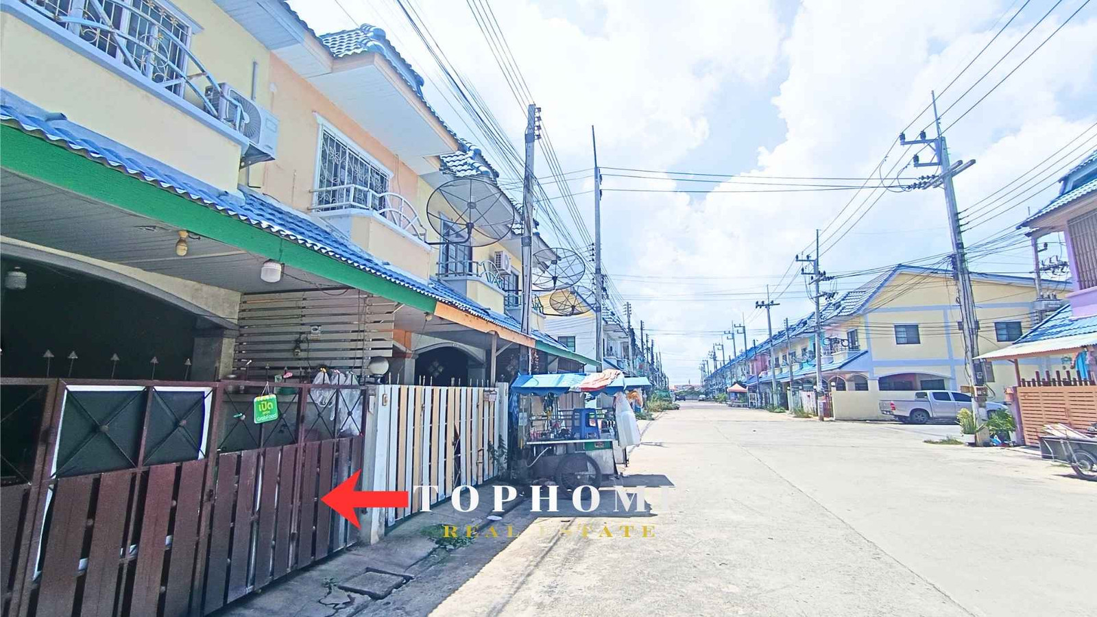 🏡 ขายทาวน์เฮ้าส์ 2 ชั้น หมู่บ้านดีดีแลนด์ อยุธยา ✨ บ้านสภาพพร้อมอยู่ บรรยากาศดี ถนนในหมู่บ้านกว้าง – รูปที่ 2