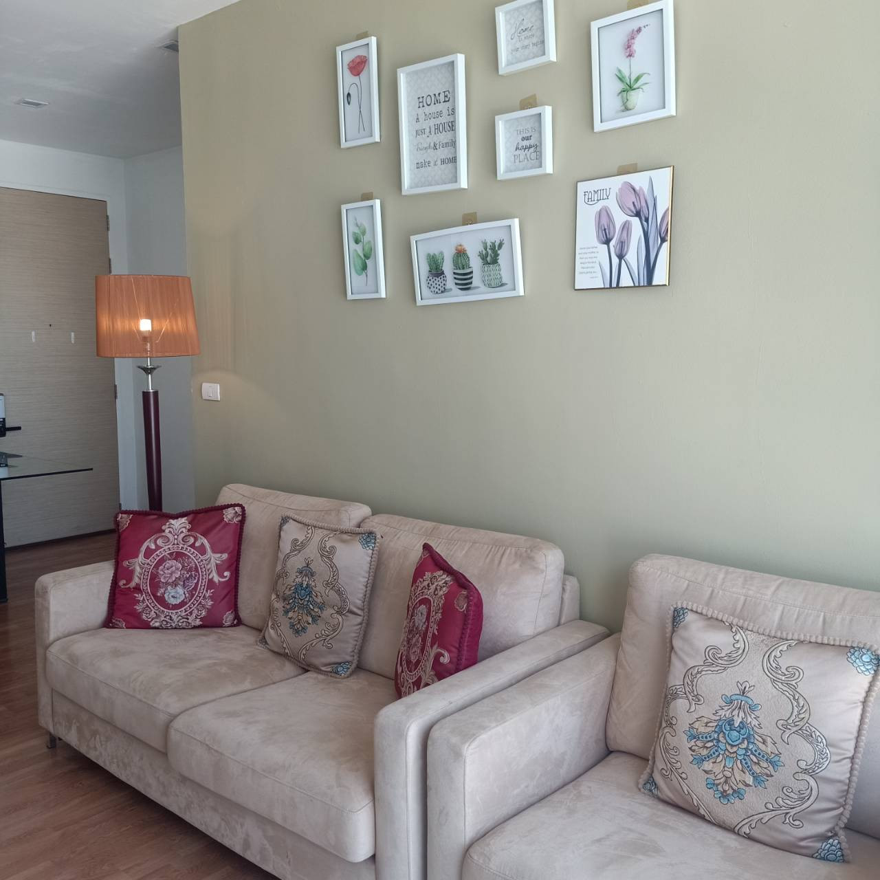 For RENT/SALE at Condo The Coast Bangna, The Coast Bangna, Near BTS Bangna, corner room, size 58.62 sq m., room on the 20th floor, 2 bedrooms, 1 living room, 2 bathrooms. – รูปที่ 4