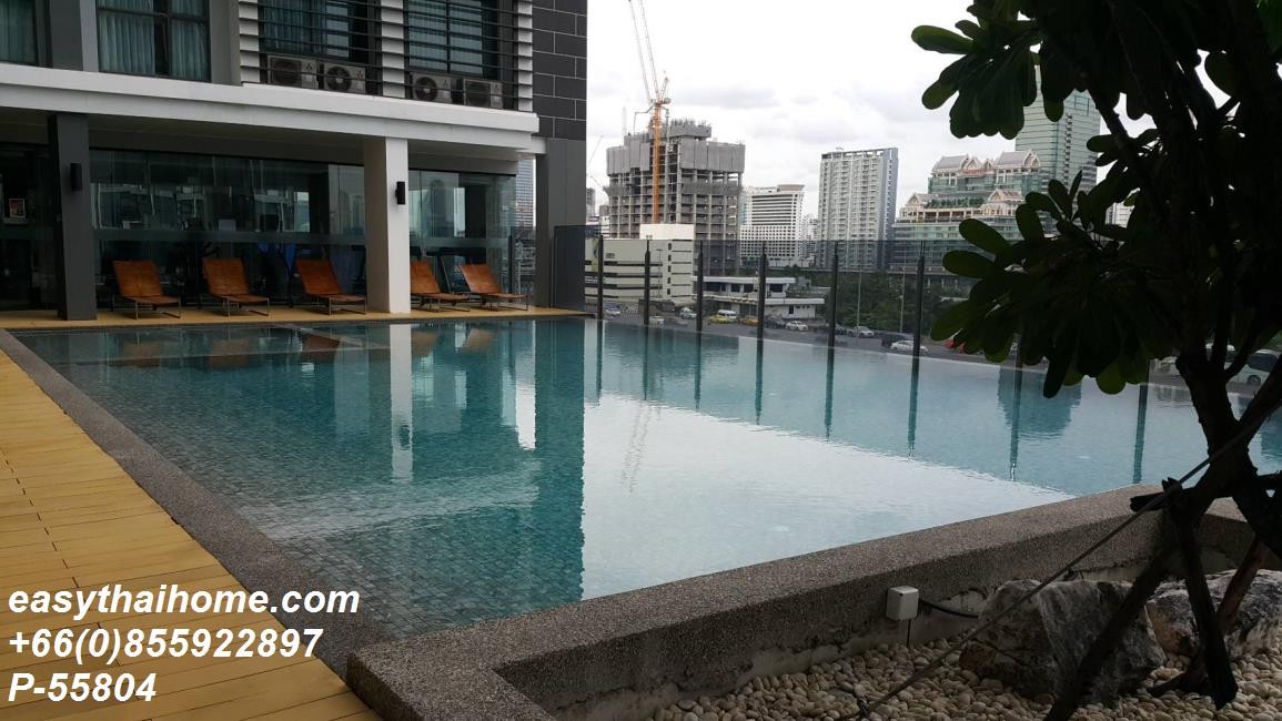 P-55804 ให้เช่า Rhythm Asoke 2 (ริทึ่ม อโศก 2) | 1 ห้องนอน 1 ห้องน้ำ | 28 ตร.ม. | ชั้น 20 | วิวเมือง | เฟอร์นิเจอร์ครบ | 18,000 บาท/เดือน | รวมส่วนกลาง + ที่จอดรถ 1 คัน📞 Line ID: @easythaihome | 085-592-2897  – รูปที่ 2
