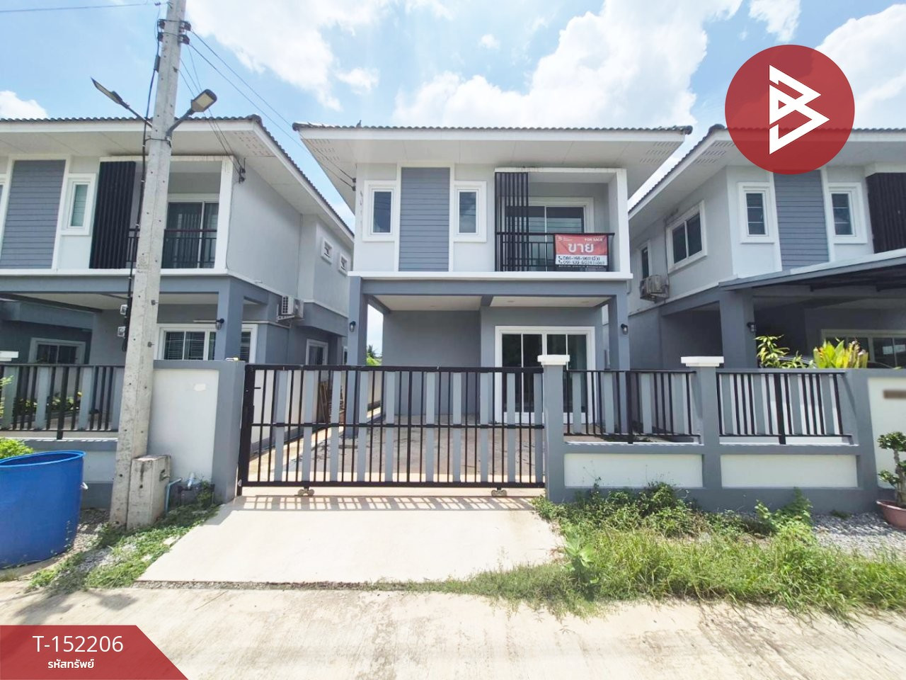 2-story detached house for sale, Mae Klong Villa Village, Lat Yai, Samut Songkhram.