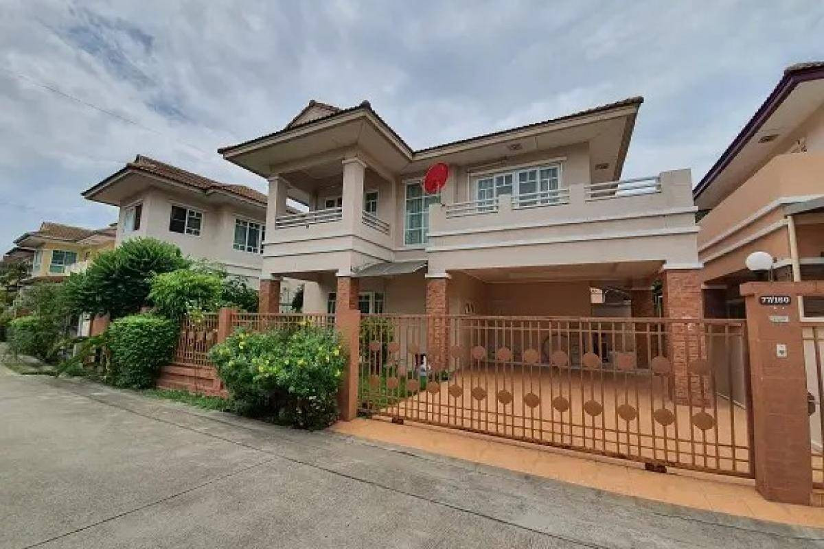 💥For rent, detached house 55 sq m, Panthiya Village 1, Rama 5-Nakhon In, Bang Kruai, near Lotus intersection💥