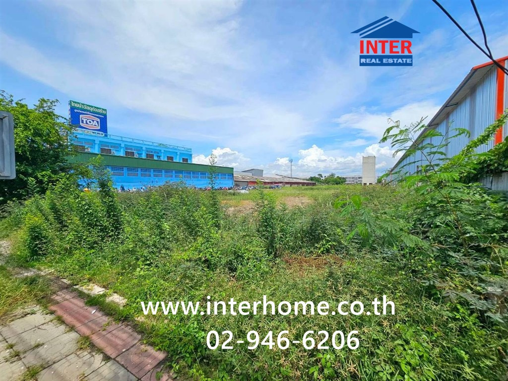 Empty land 5 rai 16.73 sq m. Land for rent in Samut Sakhon. , Land for rent in Samut Sakhon Industrial Estate. Near the bridge over the Tha Chin River. In front of Samut Sakhon Industrial Estate Next to Rama 2 Road Mueang Samut Sakhon, Samut Sakhon – รูปที่ 3