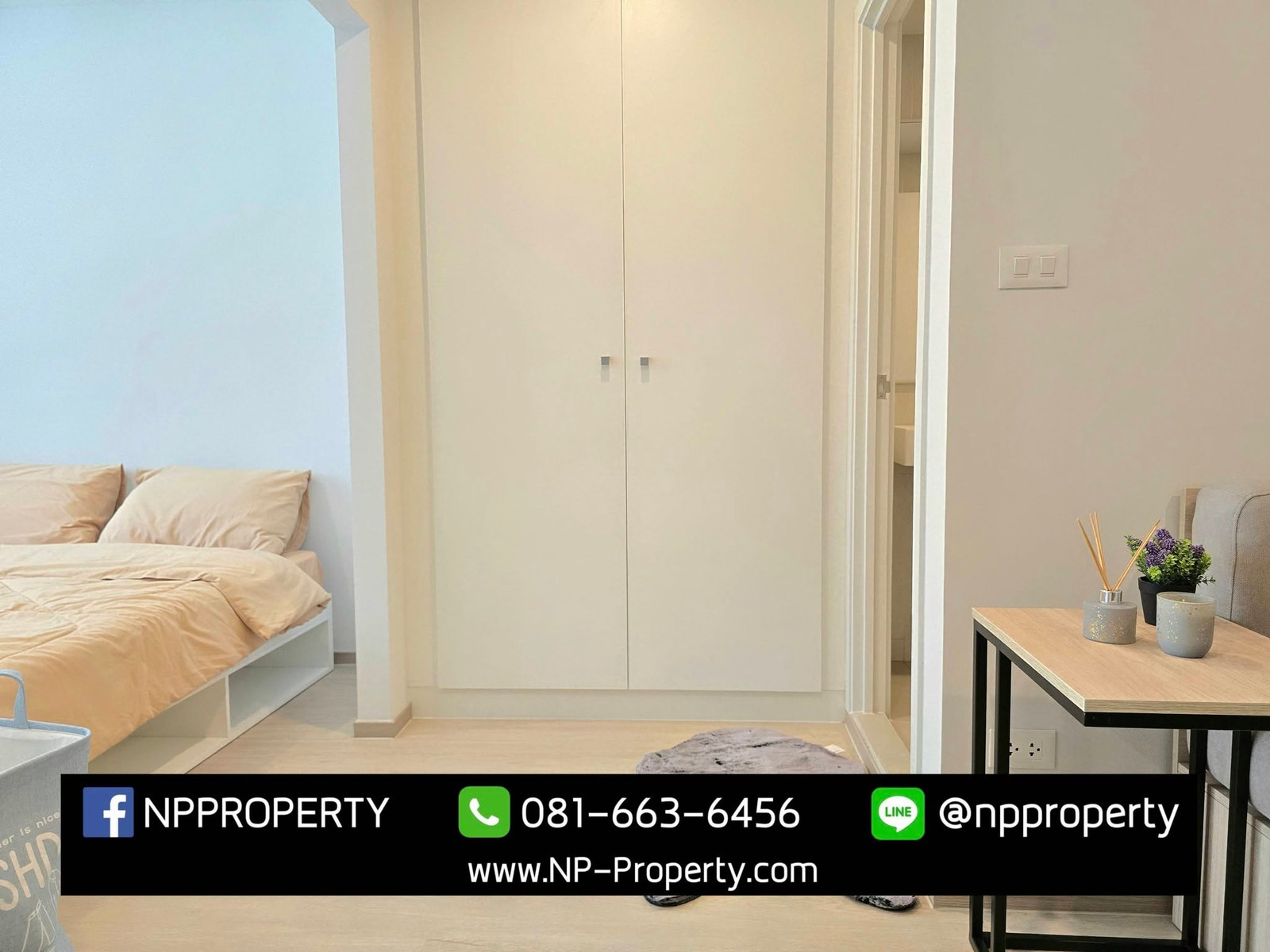 Condo EARN Amata Nakorn 🌿🔥 1st floor room, garden view with washing machine 😍🏡 💰 Rent only 7,800 baht/month – รูปที่ 4