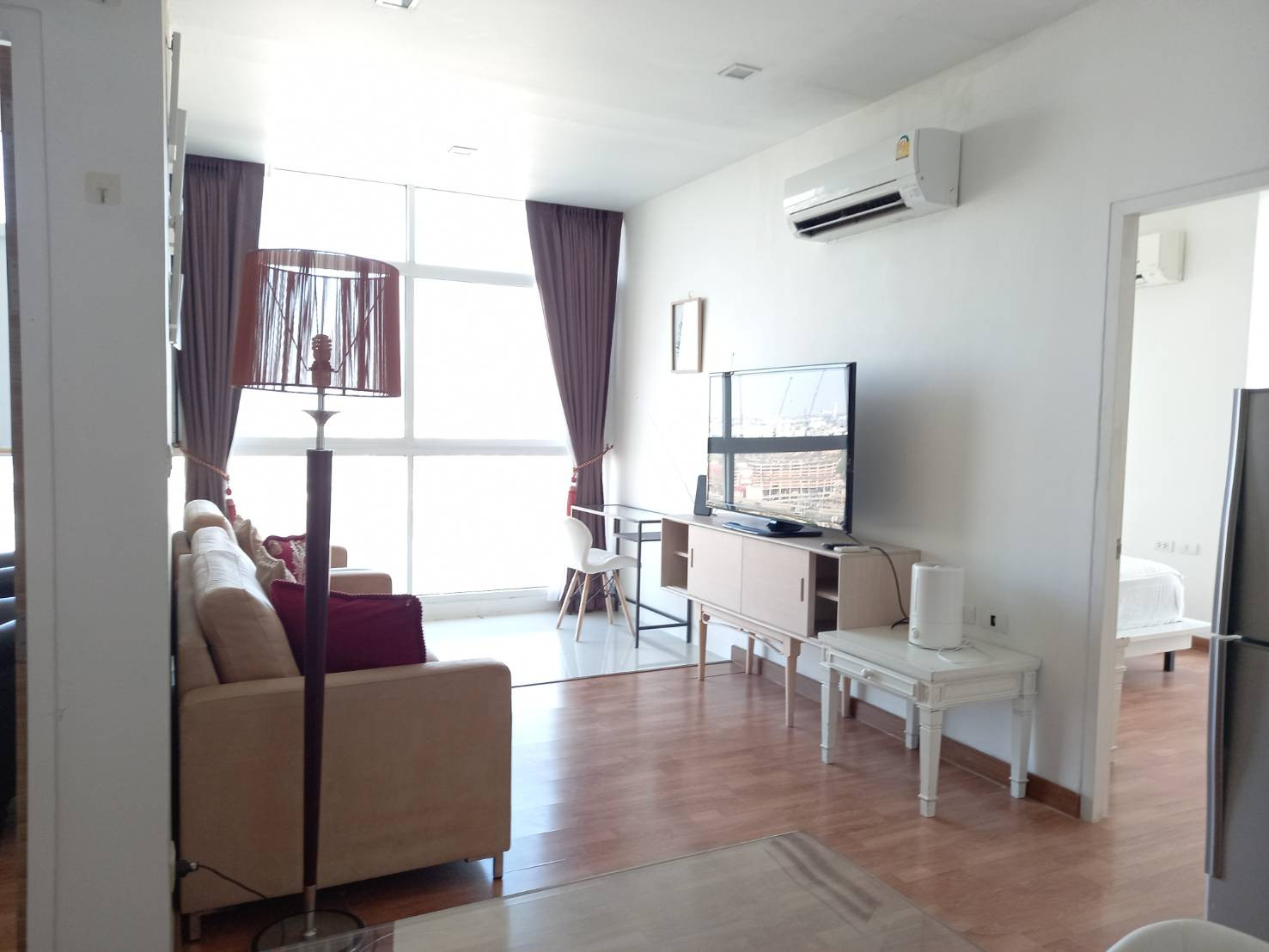 For RENT/SALE at Condo The Coast Bangna, The Coast Bangna, Near BTS Bangna, corner room, size 58.62 sq m., room on the 20th floor, 2 bedrooms, 1 living room, 2 bathrooms. – รูปที่ 2