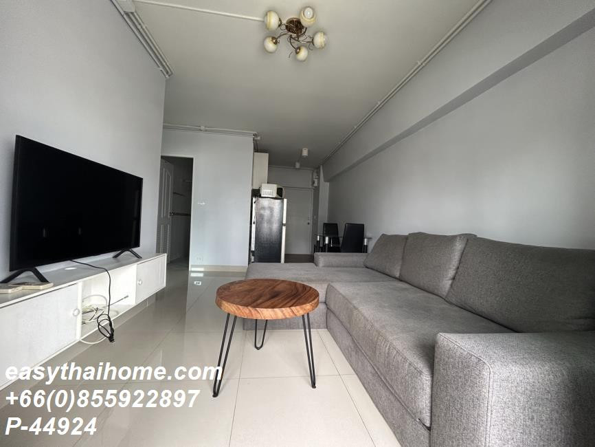 P-44924 For Rent Thonglor Tower  | 2 Bedrooms 1 Bathroom | 49 sq.m. | 10th Floor Building A | Building View | Fully Furnished | 22,000 THB/month | Including Common Area Fee + 1 Parking Space📞 Line ID: @easythaihome | 085-592-2897 – รูปที่ 4