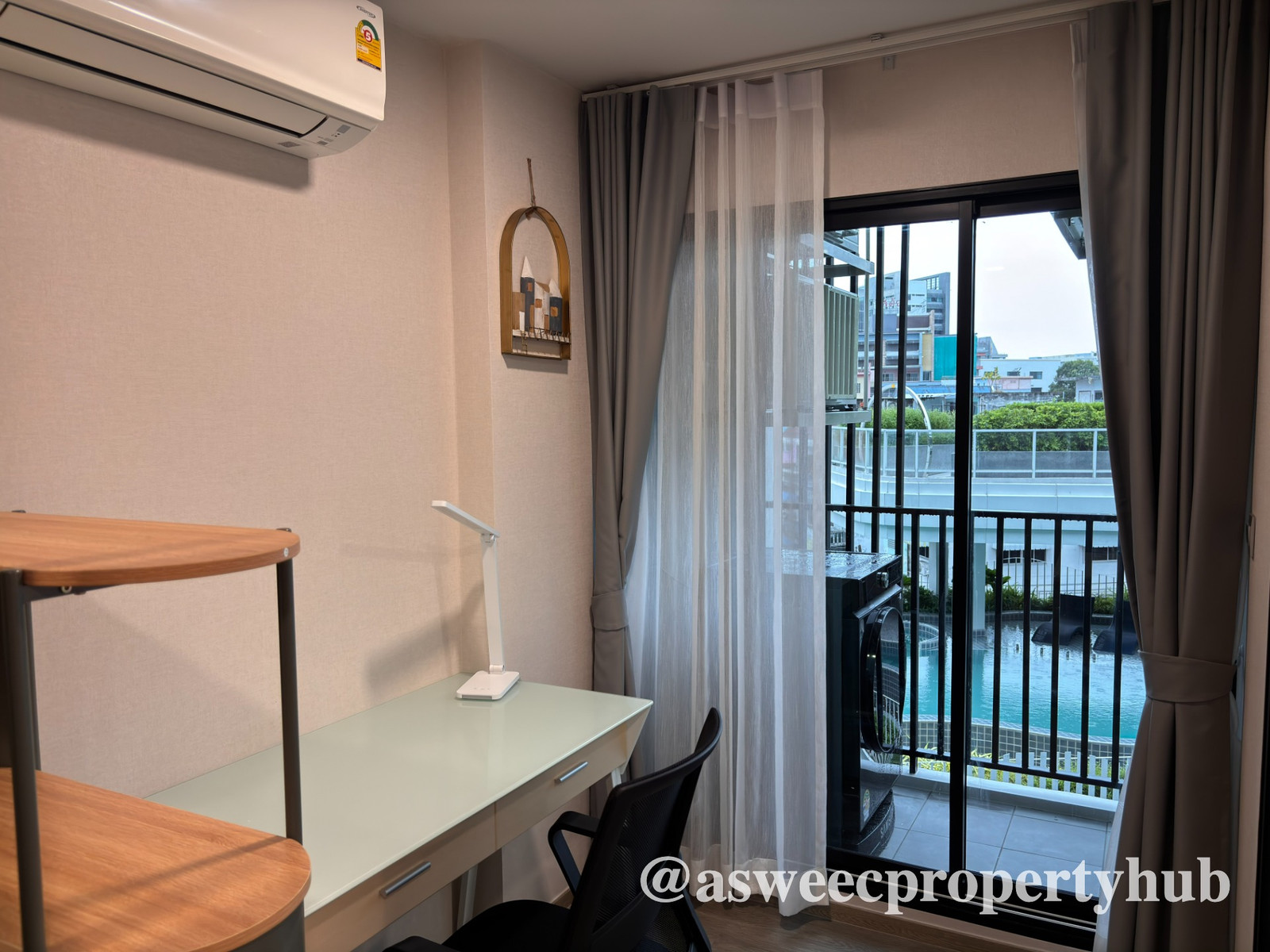 ให้เช่าคอนโดบางแสน Kave Universe Bangsaen ห้องใหญ่ วิวสระ ใกล้ ม.บูรพา ​เดินไปเรียนได้  – รูปที่ 4