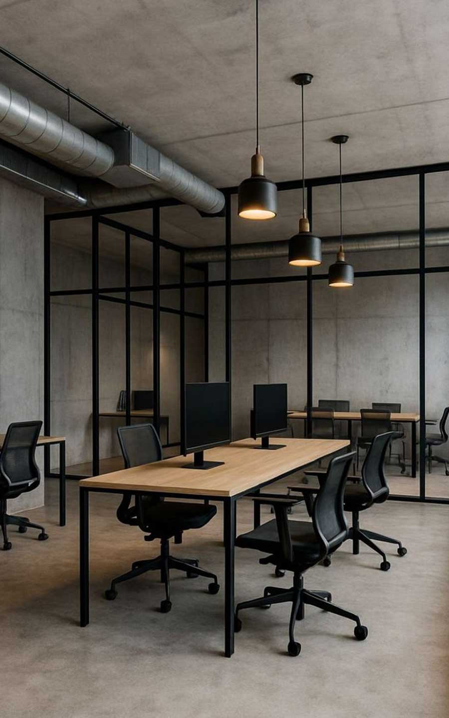 ให้เช่าสำนักงานตกแต่งพร้อมเฟอร์นิเจอร์สไตล์ Loft ย่านสาทร ขนาด 68 ตร.ม – รูปที่ 3