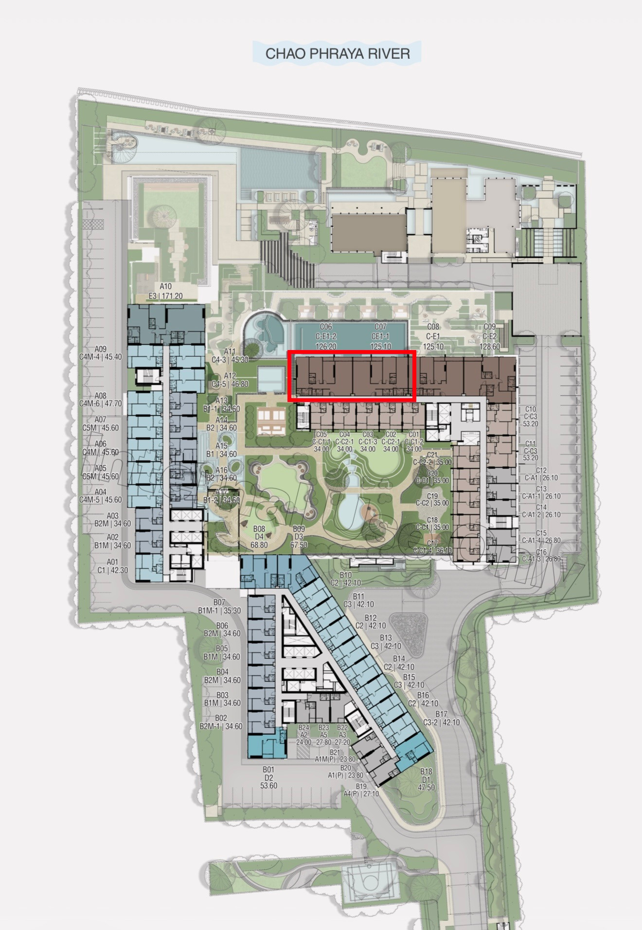 Reference BAIE ห้อง 3-bed Riverfront ราคาแรก อาคาร C ตำแหน่งหายากของโครงการ