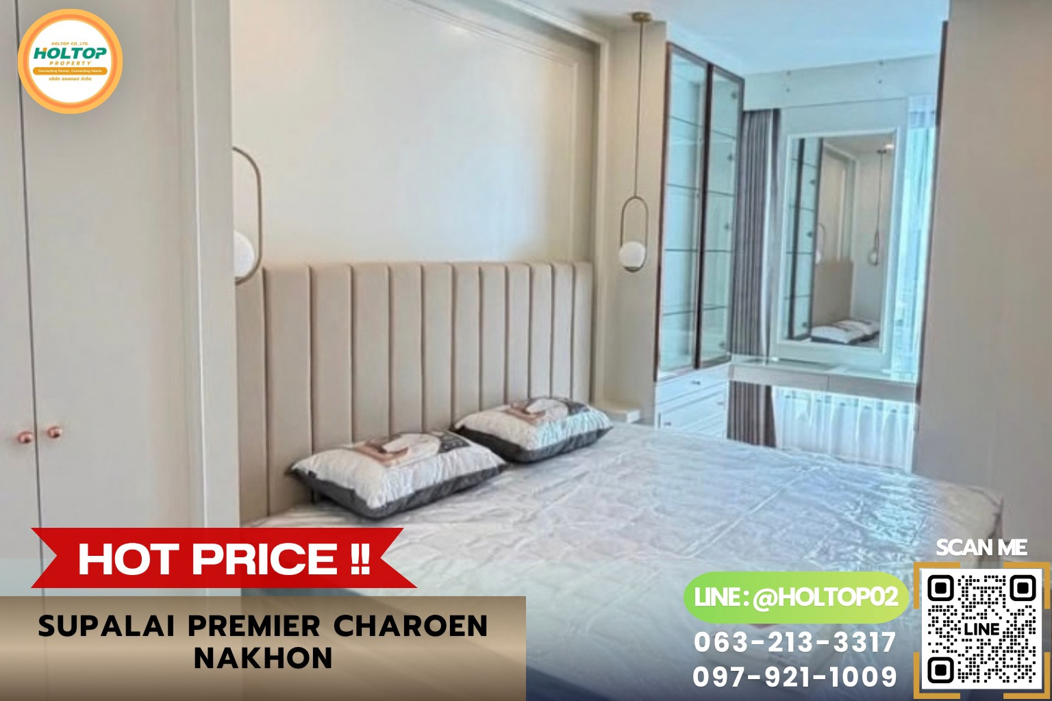 #R10911 ให้เช่าคอนโด Supalai Premier Charoen Nakhon