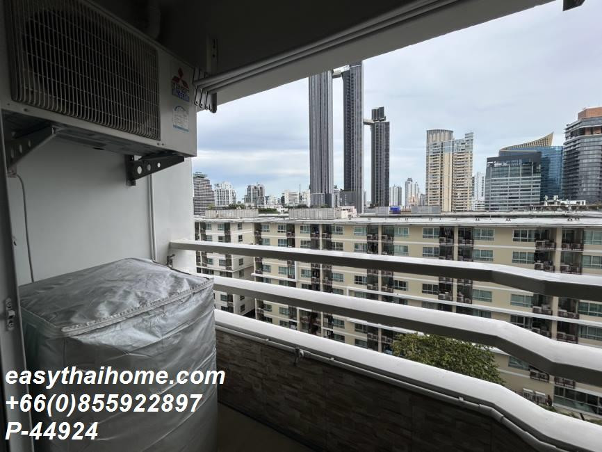 P-44924 For Rent Thonglor Tower  | 2 Bedrooms 1 Bathroom | 49 sq.m. | 10th Floor Building A | Building View | Fully Furnished | 22,000 THB/month | Including Common Area Fee + 1 Parking Space📞 Line ID: @easythaihome | 085-592-2897 – รูปที่ 2