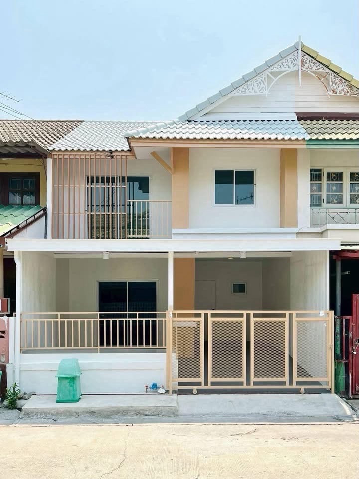 🏡 House for rent Pruksa 18/1 Kaew In, newly renovated, 3 bedrooms, 2 bathrooms, no flooding, only 10,000฿ 📞0655365165
