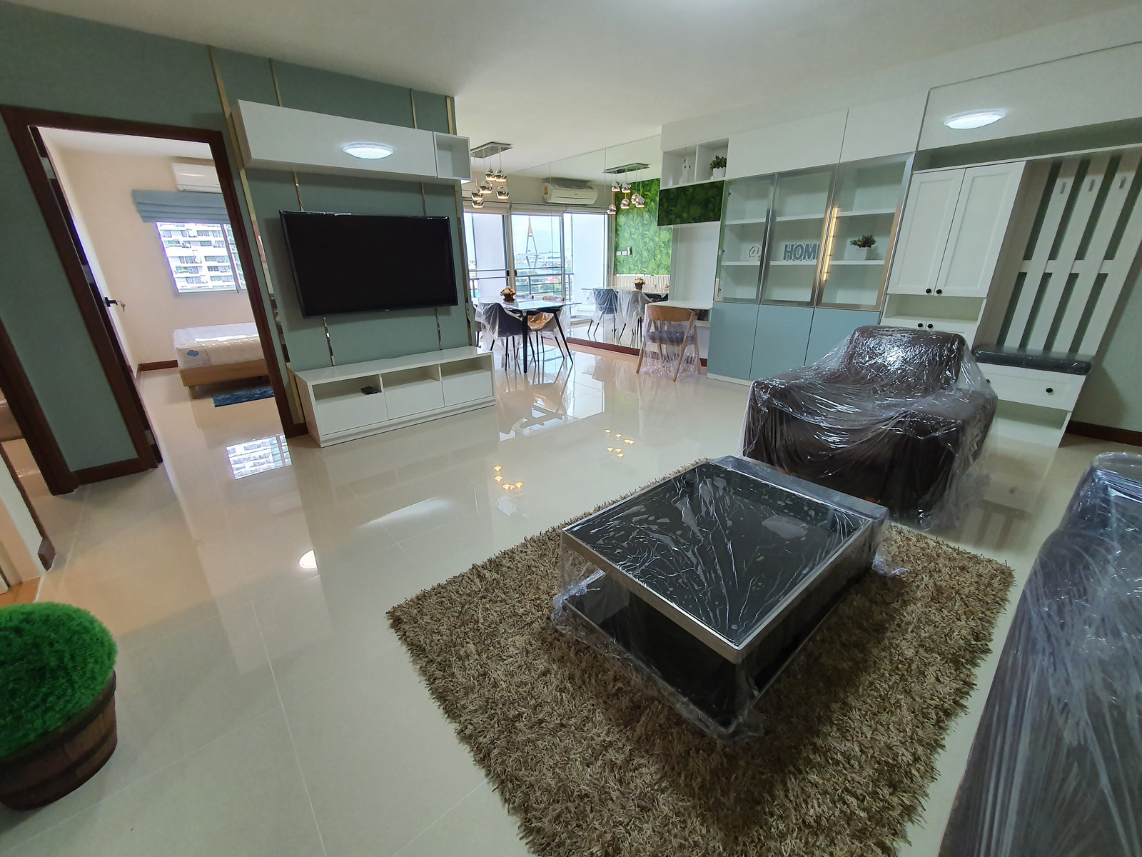S.V. City Condo Rama 3, 14th floor, river view + suspension bridge. (The most beautiful view unit of the project) 100% newly decorated, complete, ready to move in. – รูปที่ 2