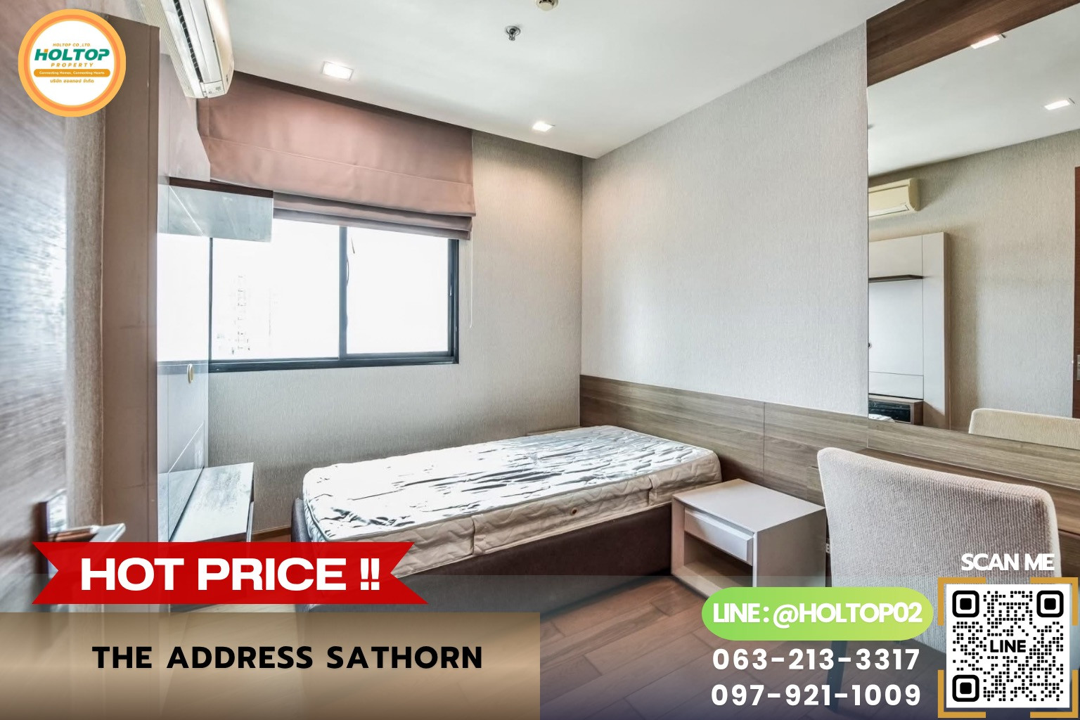 #R10905 ให้เช่าคอนโด The Address Sathorn