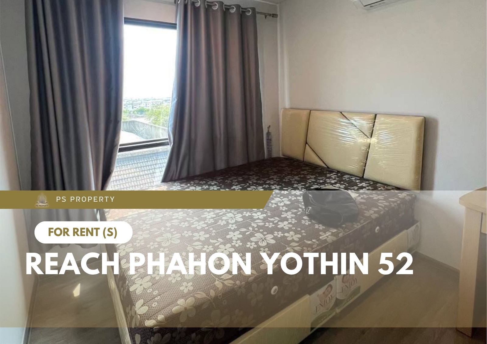 For Rent 📍 REACH Phahon Yothin 52 📍 Fully furnished and equipped with appliances; near BTS Saphan Mai.