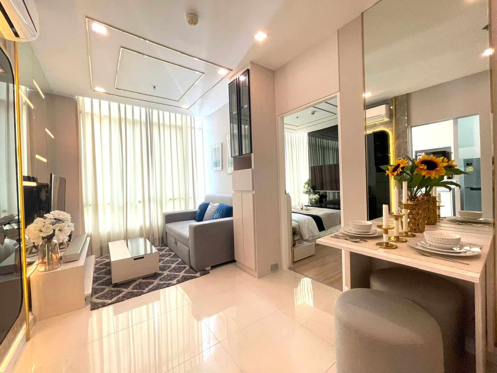 Condo for rent, The Sky Sukhumvit, 17th floor, size 34.75 sq m (near BTS Udomsuk 300 meters) Condo for rent, The Sky Sukhumvit, 17th floor, size 34.75 sq m (near BTS Udomsuk 300 meters)