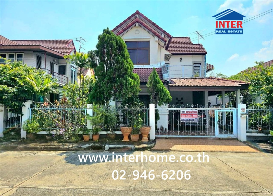 2-story detached house, 50 sq m, Saranthon Rangsit Village, Khlong 4, Phra Ong Chao Sai Rangsit Road, Khlong 4, Thanyaburi, Pathum Thani. 2-story detached house, 50 sq m, Saranthon Rangsit Village, Khlong 4, Phra Ong Chao Sai Rangsit Road, Khlong 4, Thanyaburi, Pathum Thani.