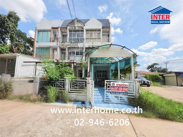 Townhome, 3 floors, 25.3 sq m., House for sale, Khubon, Soi Khubon 27, Intersection 2, Townhome Khubon. Near Fashion Island, Khubon Temple, Safari World, Soi Khubon 27, Intersection 2, Ramintra Road, Lat Phrao District, Bangkok