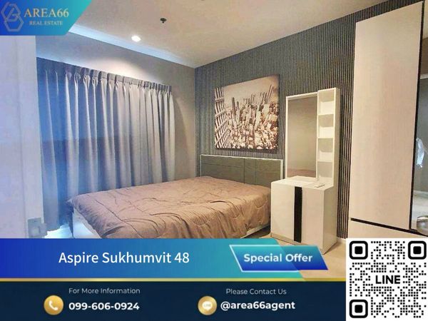 🔥 ขายคอนโดน่าอยู่❗️ห้องเดียวครบ จบทุกอย่าง Aspire Sukhumvit 48 ทำเลศักยภาพบนสุขุมวิท 48 ใกล้ BTS