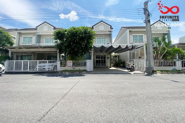 2-story semi-detached house for sale, The Village Bangna, KM.8, Bang Phli, 28 sq m, near Mega Bangna.