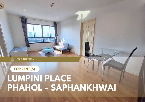 For Rent 🔥 Lumpini Place Phahol - Saphankhwai 🔥 Fully furnished and equipped with appliances; near BTS Saphan Khwai.