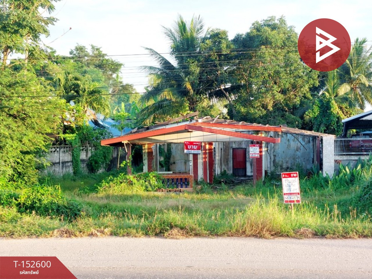 Land for sale next to the highway, 27 rai 63 sq m, Ban Ton, Rattanawapi, Nong Khai.