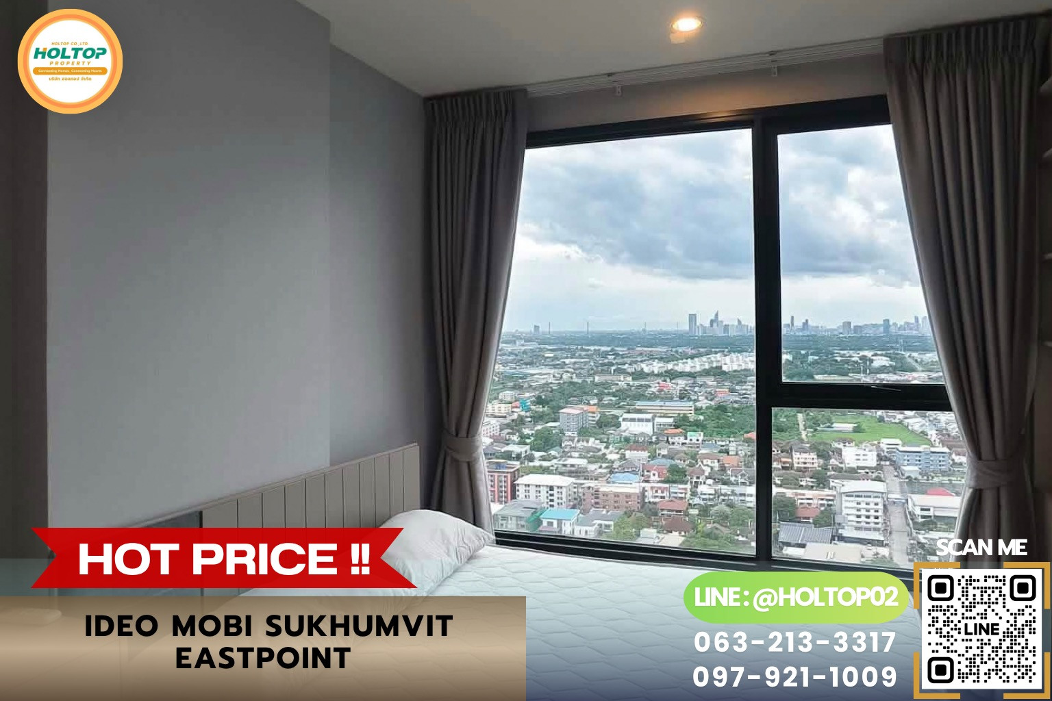 #R10916 ให้เช่าคอนโด Ideo Mobi Sukhumvit Eastpoint
