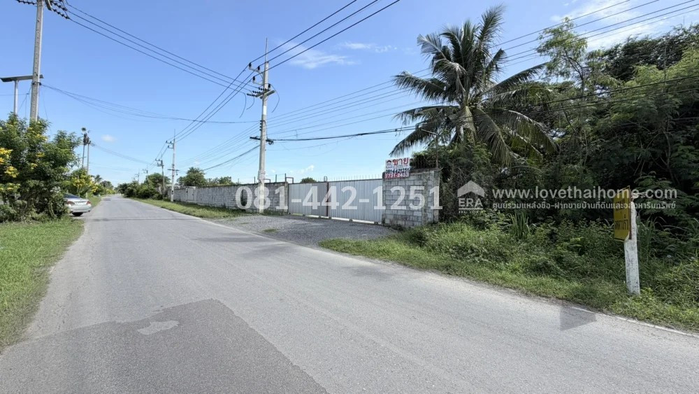Land for sale, Phetkasem Road, Nakhon Chai Si District, Nakhon Pathom Province, beautiful plot of land. Next to a rural highway Opposite Wechaphong Osot Co., Ltd., filled in higher than the road, area 2 rai 3 ngan, selling for only 13.2 million baht (aver – รูปที่ 2