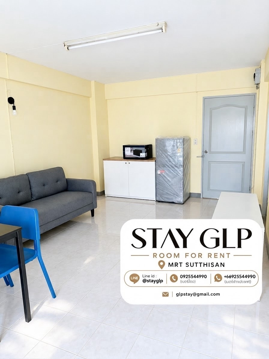 STAY GLP (MRT Sutthisan) Spacious rooms, 50–60 sq.m., near MRT Sutthisan. Fully furnished and ready to move in. STAY GLP (MRT Sutthisan) Spacious rooms, 50–60 sq.m., near MRT Sutthisan. Fully furnished and ready to move in.