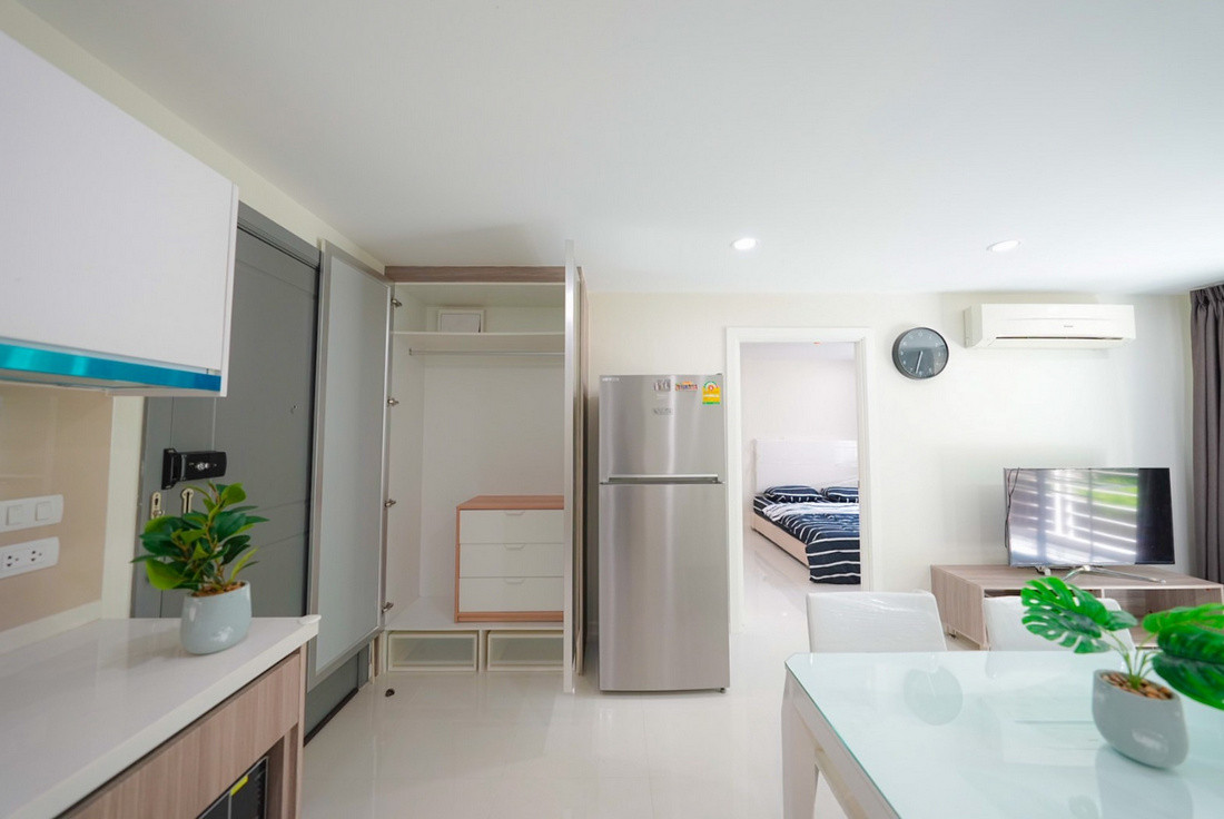 ให้เช่า Condo Elements Srinakarin ตรงข้ามซีคอนสแควร์ 58 ตารางเมตร 2 ห้องนอน 2 ห้องน้ำ ชั้น 1 ตึก 4 ติดสระว่ายน้ำ ตกแต่งครบ () / สอบถามโทร : 099-624-1956 – รูปที่ 3