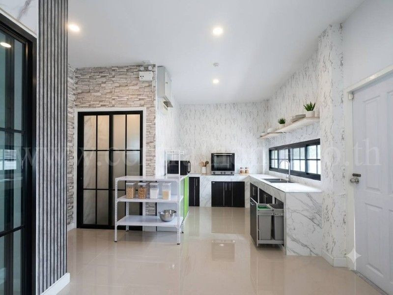 บ้านเดี่ยว ชั้นเดียว 91 ตรว. สไตล์นอร์ดิก (Nordic House Style) สวยหรู ร่มรื่น กว้างขวาง พร้อมเข้าอยู่ได้ทันที – รูปที่ 4