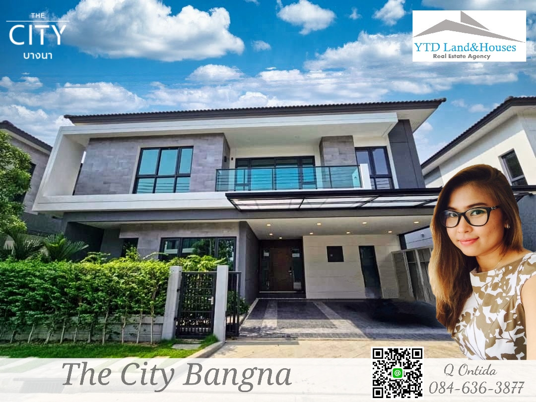 For Rent The City Bangna, Luxury detached house, New project, Next to Mega-Bangna 120,000 Baht/month (Fully furnished) Listing No: YT01-2598 For Rent The City Bangna, Luxury detached house, New project, Next to Mega-Bangna 120,000 Baht/month (Fully furnished) Listing No: YT01-2598
