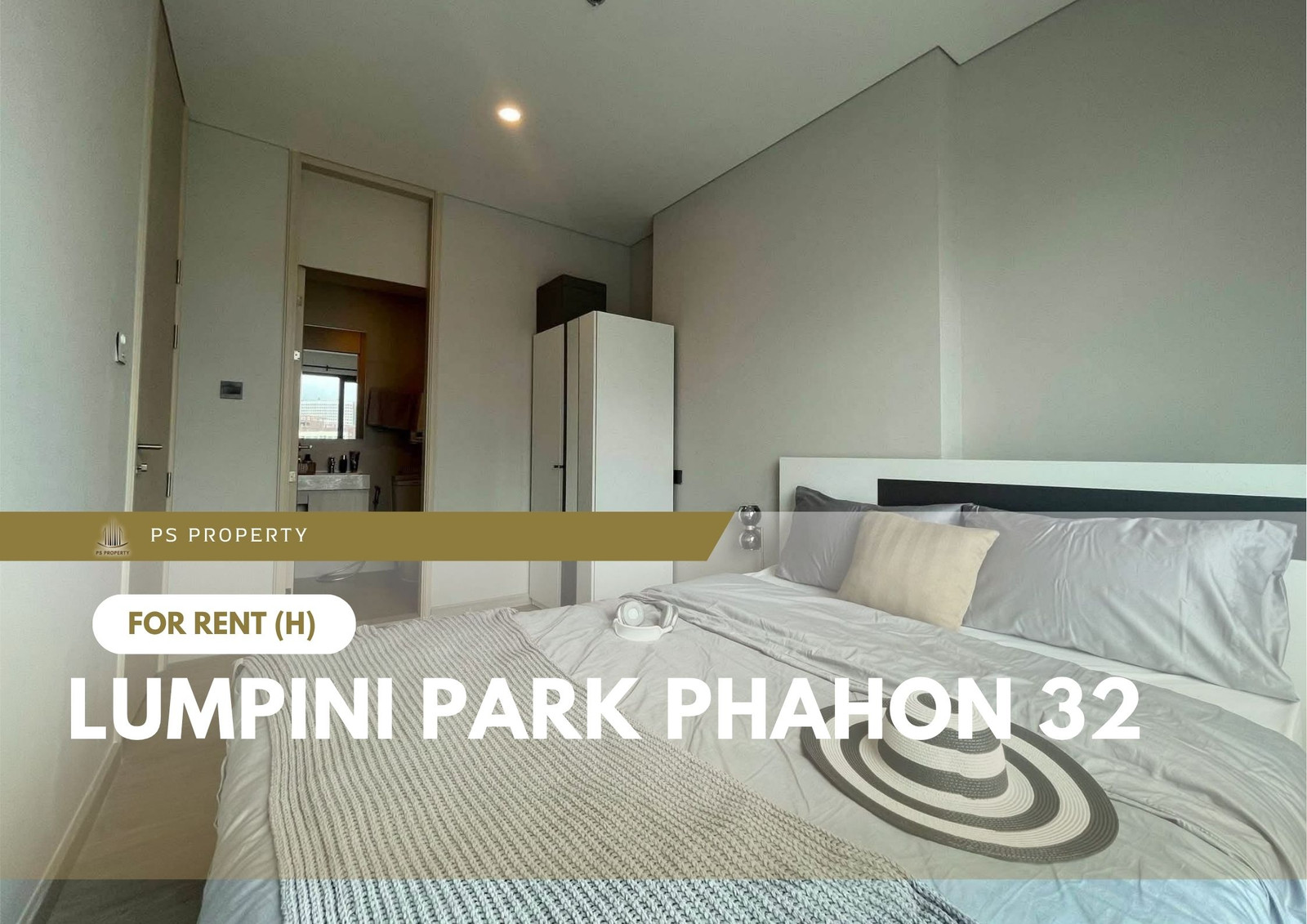 For Rent 📍 Lumpini Park Phahon 32 📍 Beautiful unit with city view; fully furnished and equipped with appliances. Close to BTS Ratchayothin.