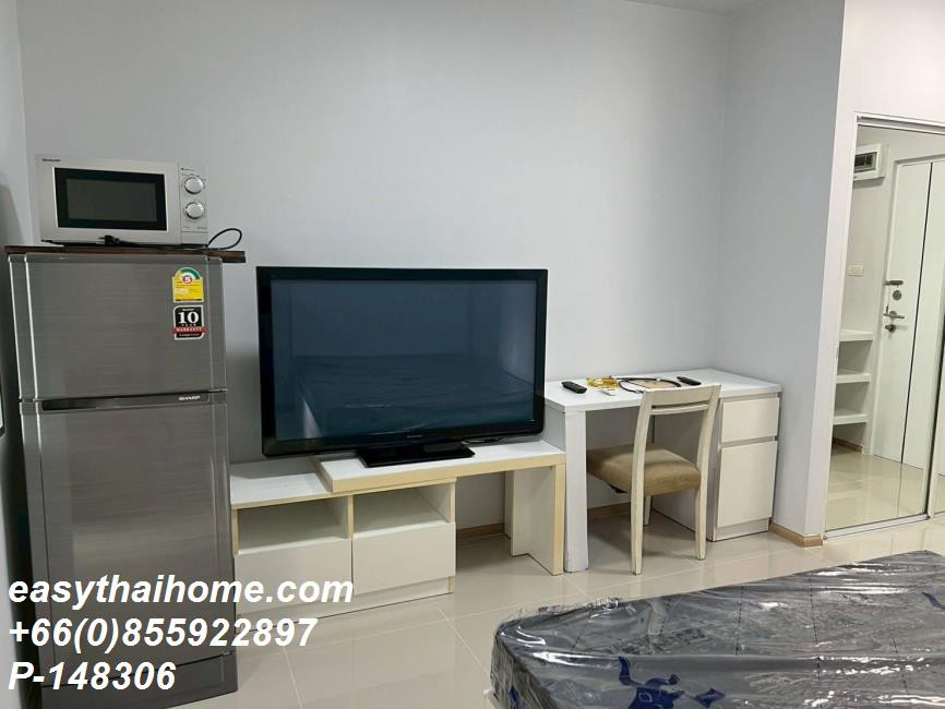 P-148306 ให้เช่า A Space Asoke - Ratchada (เอ สเปซ อโศก-รัชดา) | ห้องสตูดิโอ | 25 ตร.ม. | ชั้น 3 อาคาร G | วิวเมือง | เฟอร์นิเจอร์ครบ | 8,500 บาท/เดือน | ที่จอดรถ 1 คัน📞 Line ID: @easythaihome | 085-592-2897  – รูปที่ 2