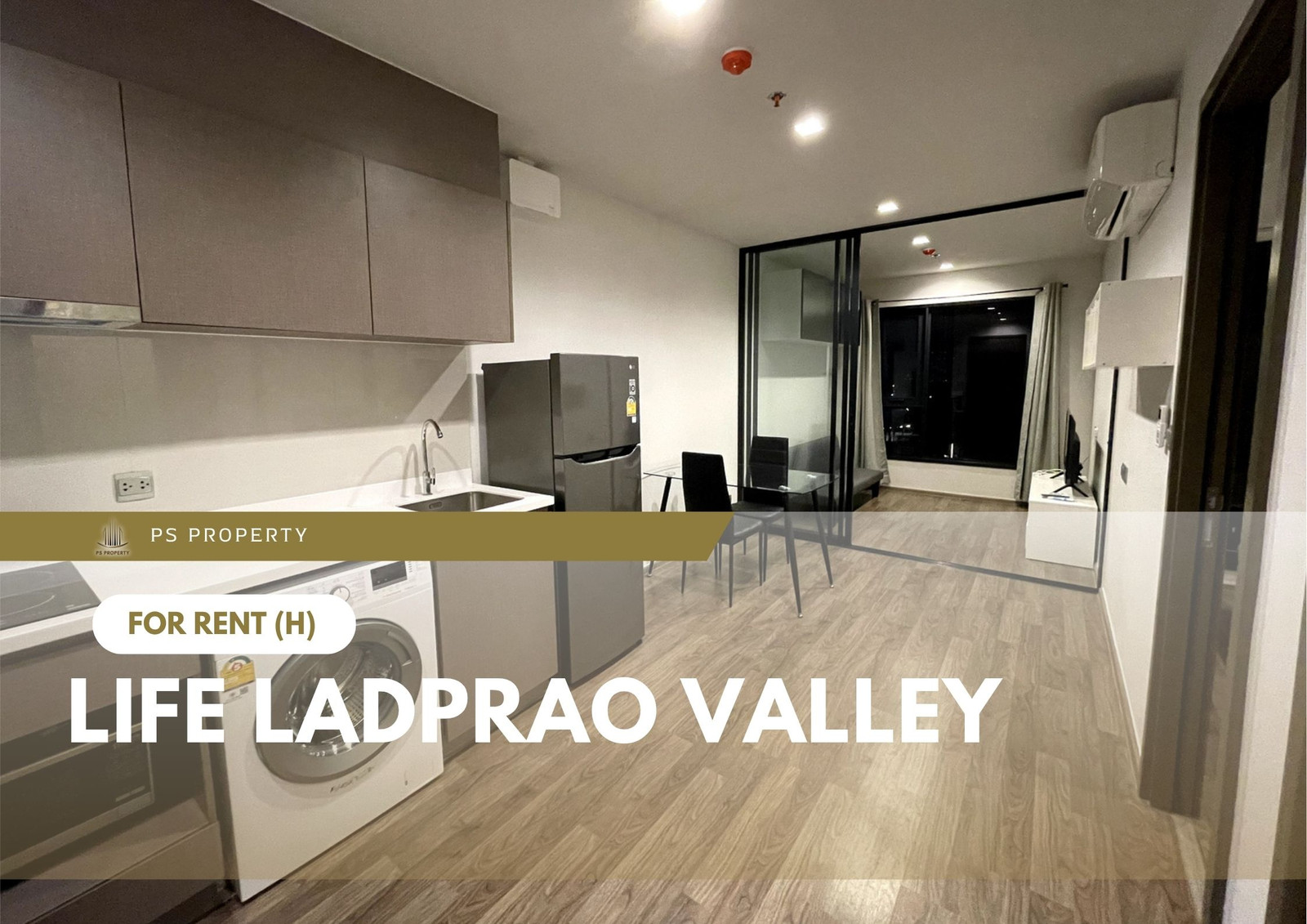 For Rent ✨ Life Ladprao Valley ✨ Fully furnished and equipped with appliances; near BTS Ha Yaek Lat Phrao / MRT Phahon Yothin.