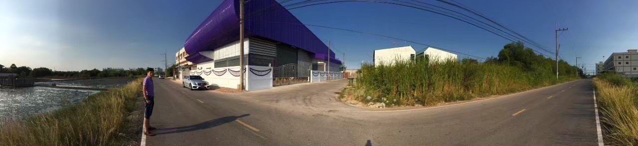 Warehouse for sale with office + meeting room, Samut Songkhram, good location, next to the road on 2 sides, Rama 2. – รูปที่ 2