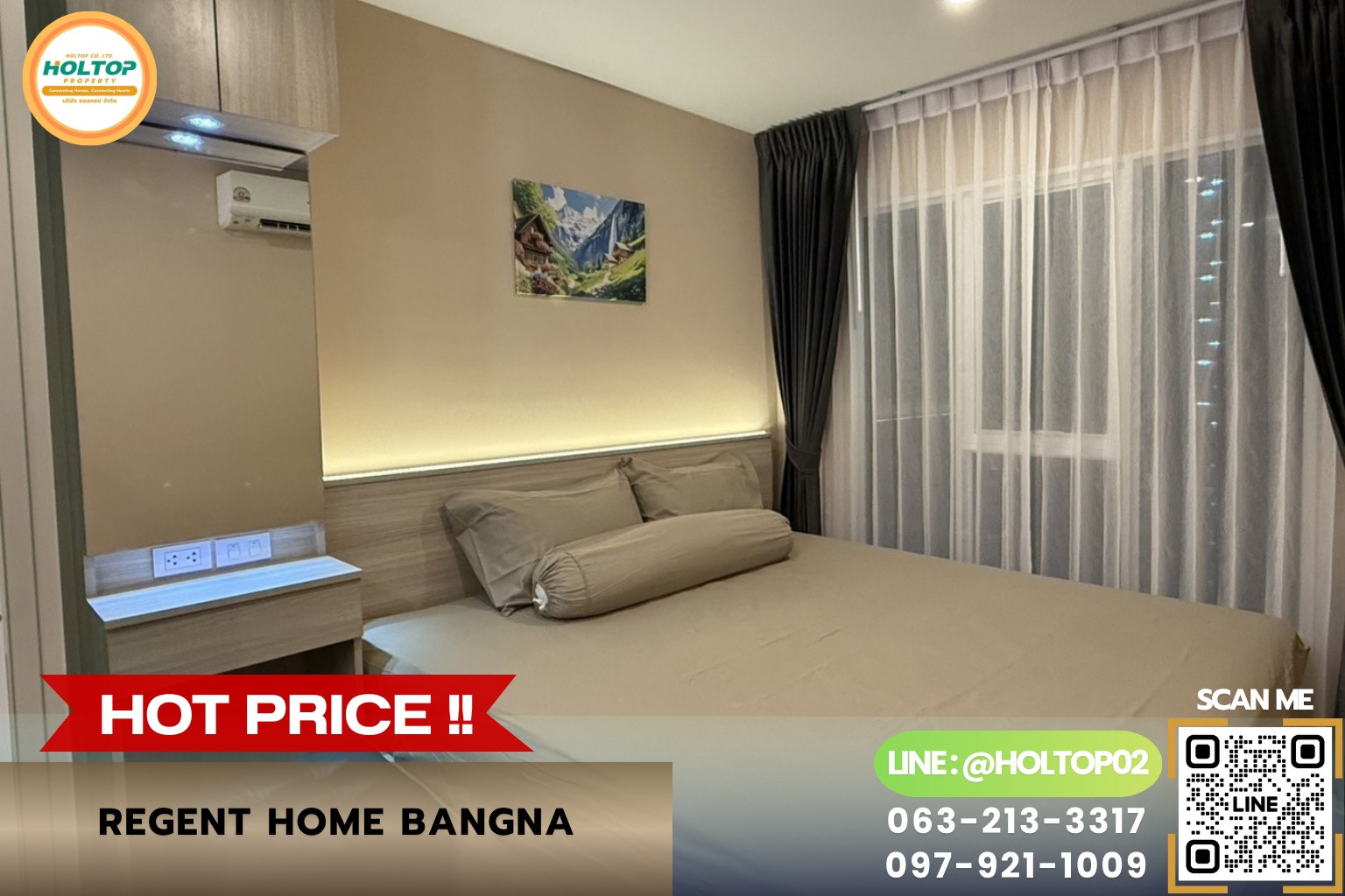 #R10931 ให้เช่าคอนโด Regent Home Bangna