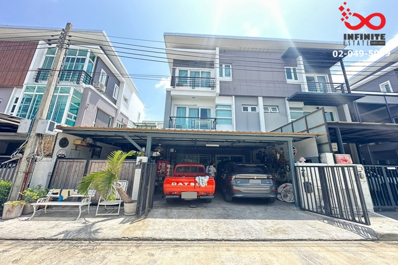 ขายทาวน์โฮม 3 ชั้น 2 หลัง 64 ตร.ว. ม.ชวนชื่น โมดัส วิภาวดี-รังสิต 37 ใกล้สนามบินดอนเมือง