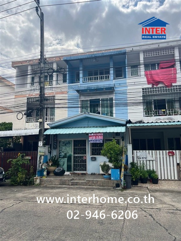 ทาวน์โฮม 3 ชั้น 22.2 ตร.ว. หมู่บ้านรัชธานี7 ใกล้ตลาดเอซี ใกล้ BTSคูคต ซอยสายไหม23/1 ถนนพหลโยธิน ถนนสายไหม เขตสายไหม กรุงเทพมหานคร 