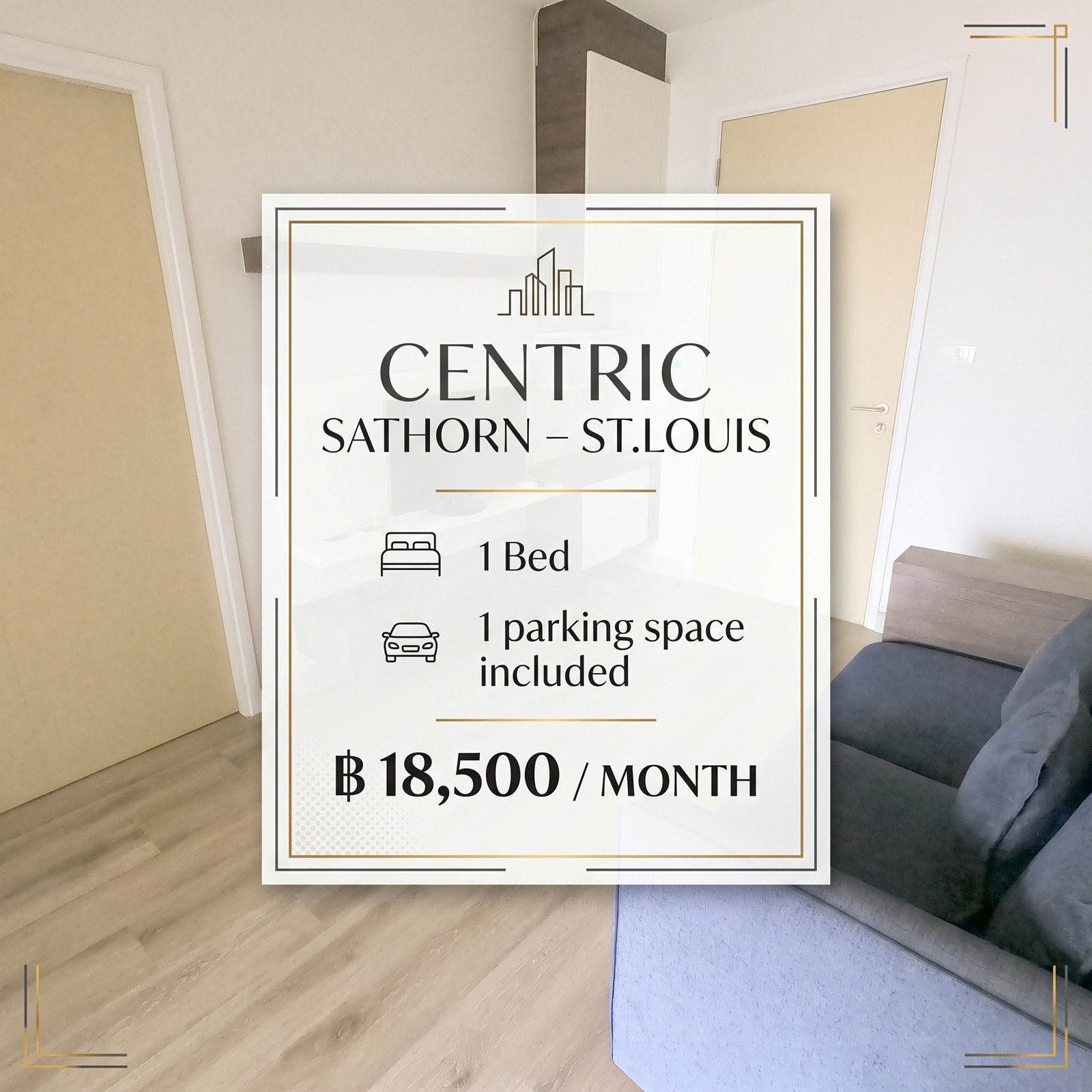 🏙️ ให้เช่า Centric Sathorn – St.Louis | เดินถึง BTS เซนต์หลุยส์ 🏙️ ให้เช่า Centric Sathorn – St.Louis | เดินถึง BTS เซนต์หลุยส์