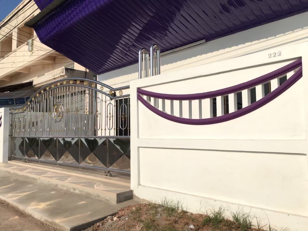 Warehouse for sale with office + meeting room, Samut Songkhram, good location, next to the road on 2 sides, Rama 2. – รูปที่ 3