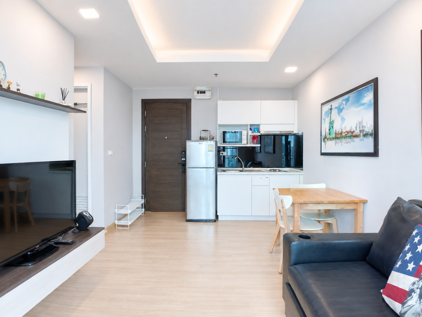 ทรูทองหล่อคอนโด 1ห้องนอน 1ห้องน้ำ 34ตรม. ชั้น 23 แต่งสวยครบพร้อมอยู่ ราคา 15,500 บาท