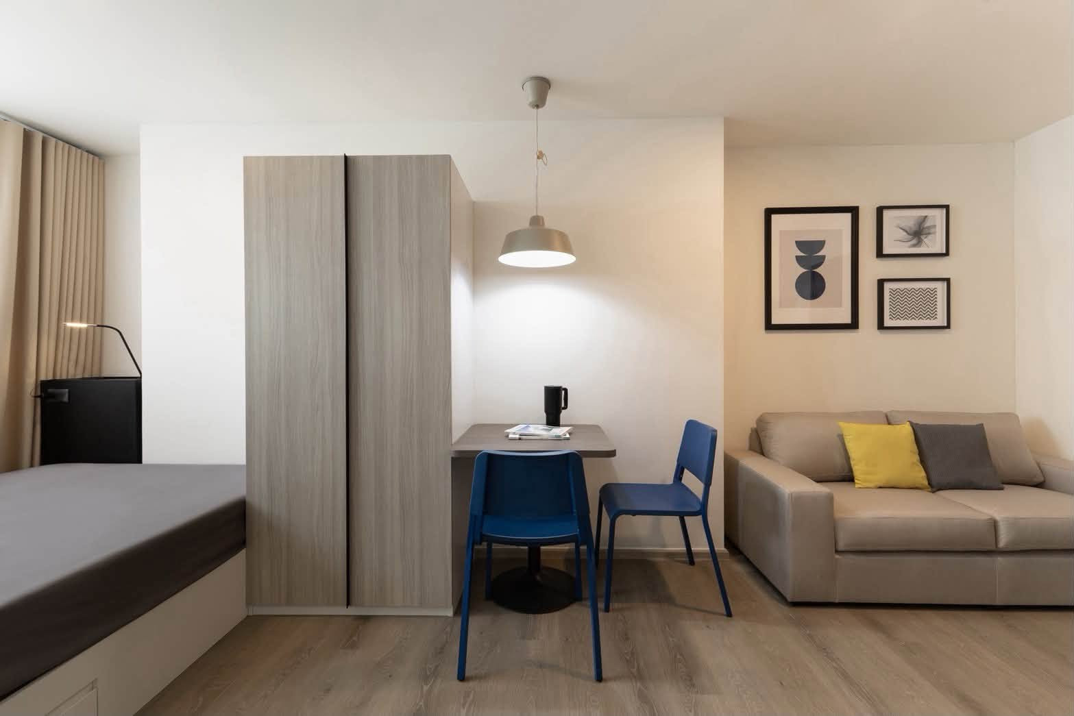🔥 The Origin Sukhumvit - Phraeksa 💰 Rental price 9,500 baht/month 🚉 Near BTS Phraeksa, there is a van service to pick up and drop off. – รูปที่ 4