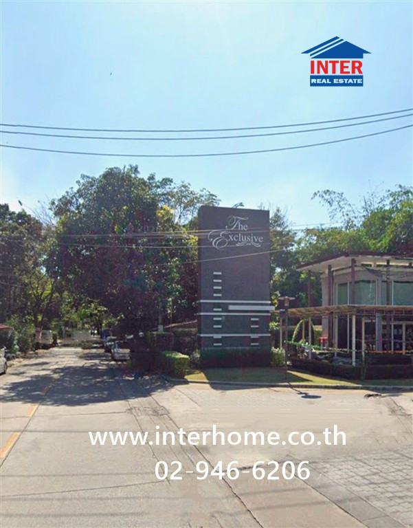 2-story townhome, 20.6 sq m, The Exclusive Nuanchan Village, near Khok Kram Police Station, Central Eastville. Soi Nuanchan 56, Intersection 2/7, Pradit Manutham Road, Bueng Kum District, Bangkok