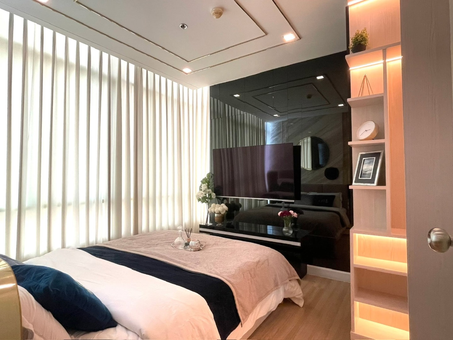 🔥Rent Now🔥 The Sky Sukhumvit, near BTS Udom Suk station. Fully furnished and ready to move in.