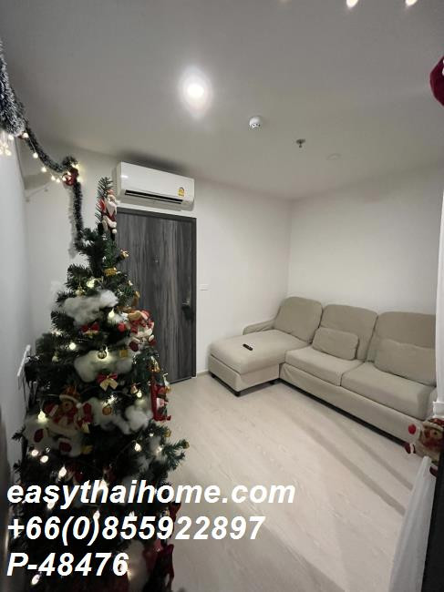 P-48476 ให้เช่า Elio Del Nest Udomsuk (เอลลิโอ เดล เนสท์ อุดมสุข) | 1 ห้องนอน 1 ห้องน้ำ | 34 ตร.ม. | ชั้น 22 อาคาร C | วิวเมือง | เฟอร์นิเจอร์ครบ | 15,000 บาท/เดือน | รวมส่วนกลาง + ที่จอดรถ 1 คัน📞 Line ID: @easythaihome | 085-592-2897 – รูปที่ 4