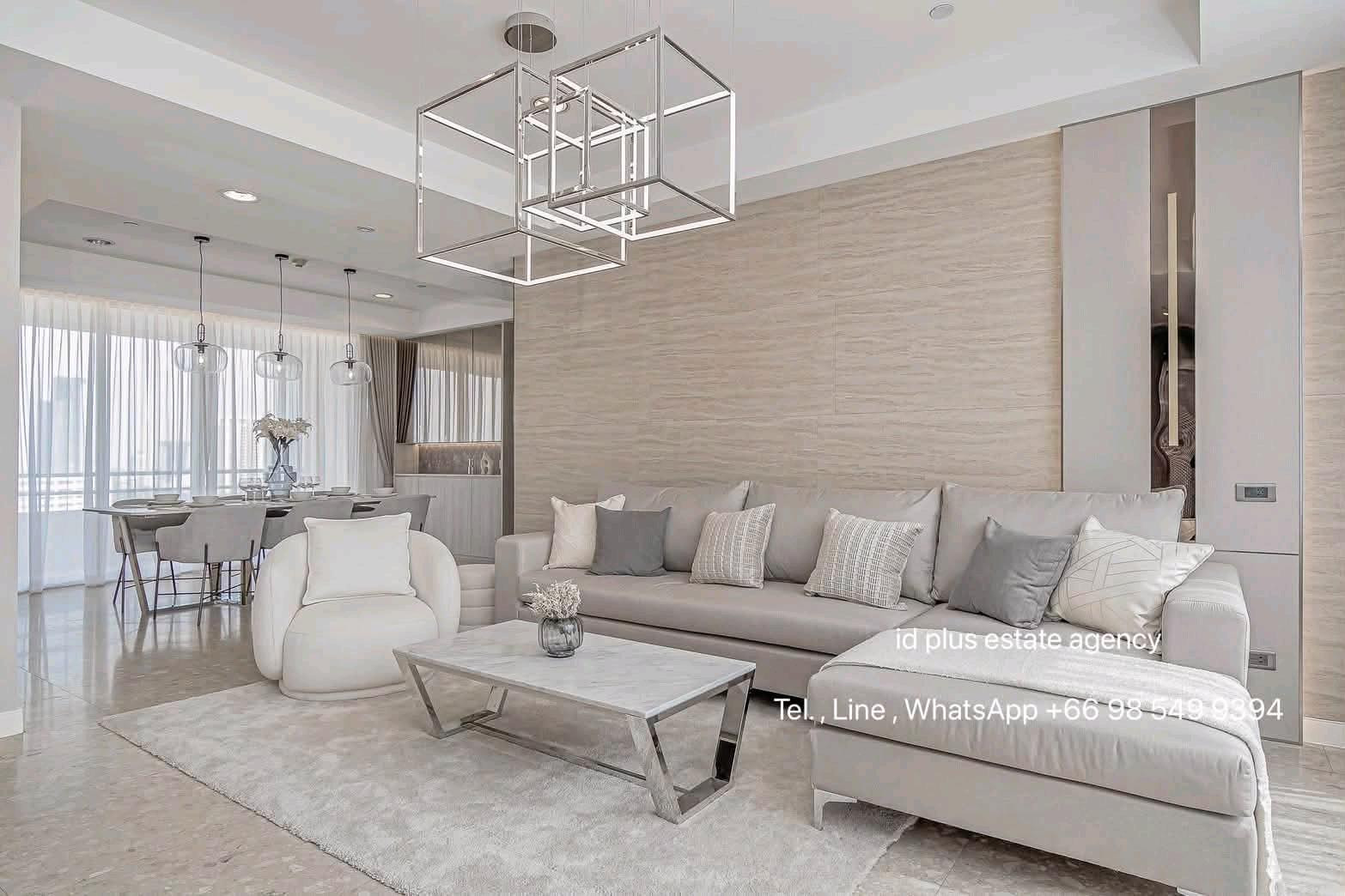 Condo Pet friendly 🐈 for Sale/Rent 3 bedrooms 3 bathrooms 1 Maid Room for 164 sq.m Unbloked view On 18th floor. fully furnished and electrical appliances. Walk 5 mins. To The Commons Thonglor. Sale Only for 29MB. / Rental Only for 130,000 / M. – รูปที่ 2