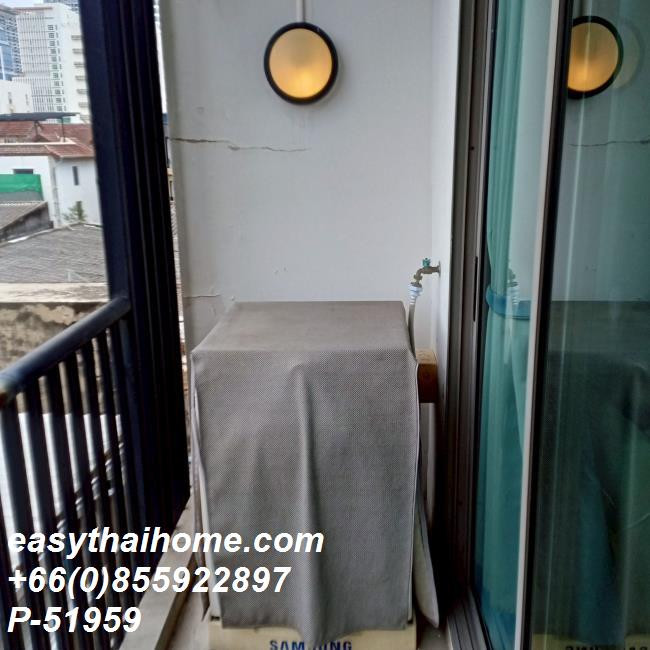 P-51959 ให้เช่า Quad Sathon (ควอด สาทร) | ห้องสตูดิโอ | 30 ตร.ม. | ชั้น 5 | วิวเมือง | เฟอร์นิเจอร์ครบ | เครื่องใช้ไฟฟ้าครบ | มีเครื่องซักผ้า | 12,500 บาท/เดือน📞 Line ID: @easythaihome | 085-592-2897 – รูปที่ 4