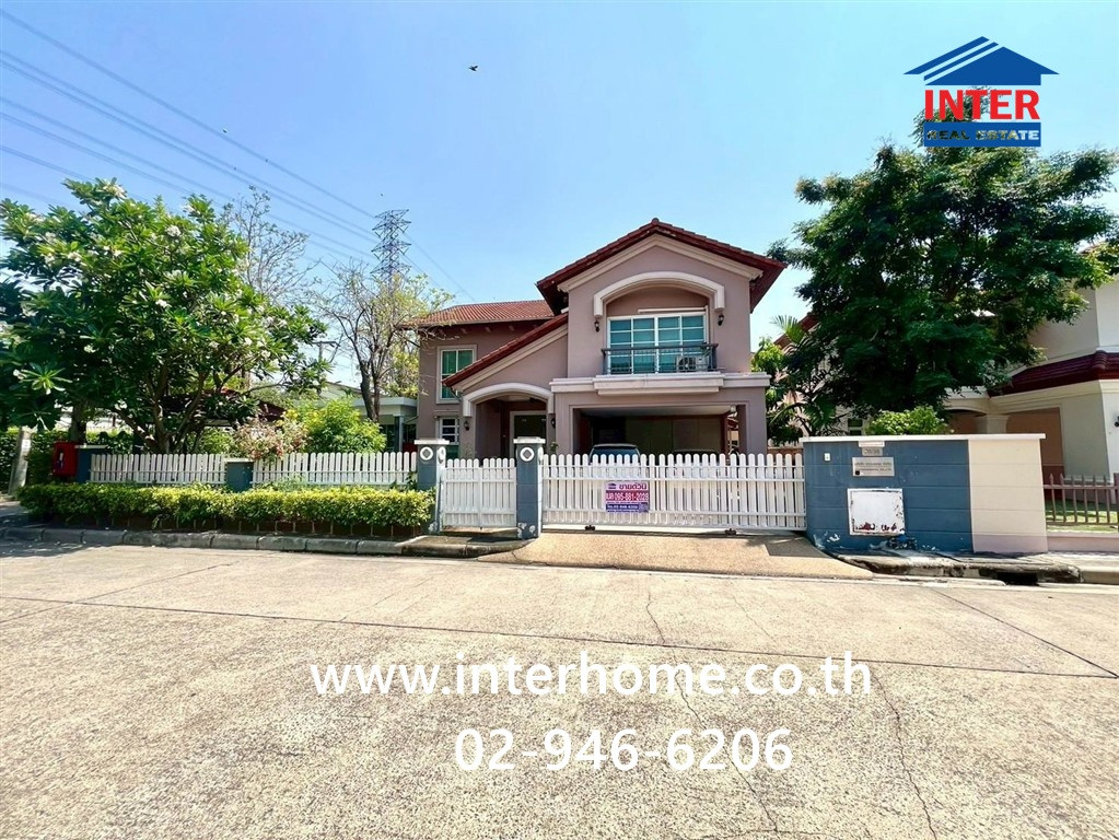 บ้านเดี่ยว 2 ชั้น 109.8 ตร.ว. หมู่บ้านแกรนด์คาแนล ประชาชื่น ถนนเลียบคลองประปา ถนนประชาชื่น ปากเกร็ด นนทบุรี 
