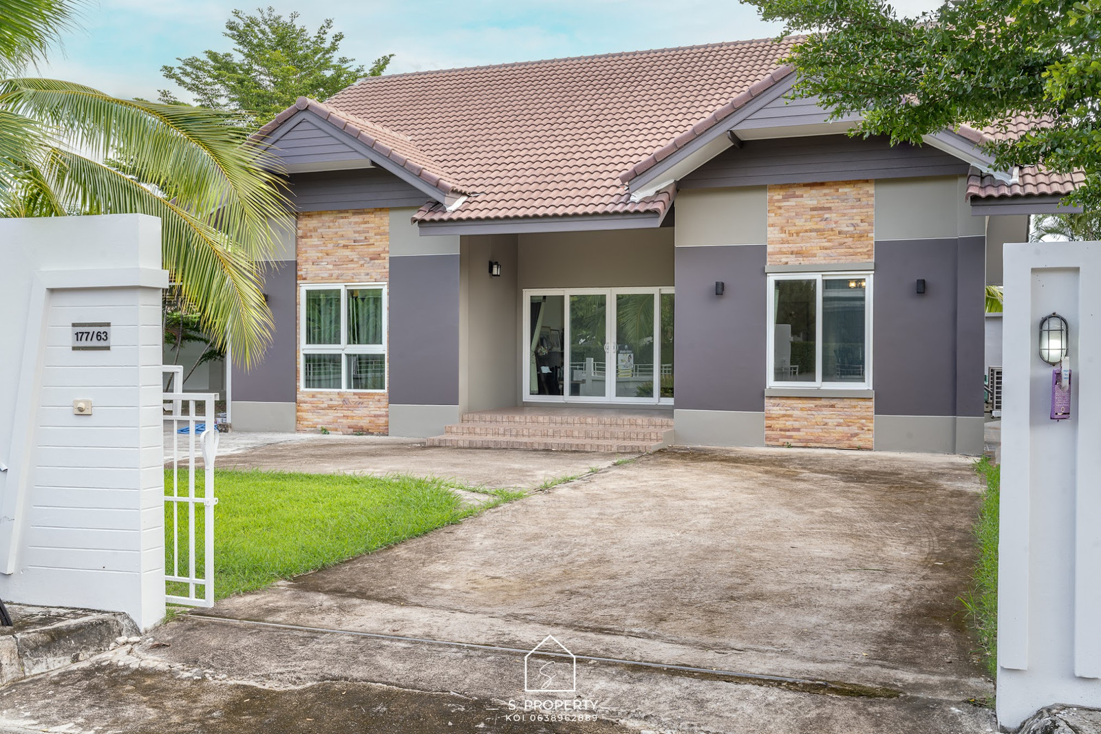#House for rent. Kulphan Ville Village 9, Hang Dong District #Chiang Mai, near Kad Farang, ready to move in condition, behind the edge, maximum area 308 sq m., with a spacious lawn. Can raise pets #House for rent. Kulphan Ville Village 9, Hang Dong District #Chiang Mai, near Kad Farang, ready to move in condition, behind the edge, maximum area 308 sq m., with a spacious lawn. Can raise pets